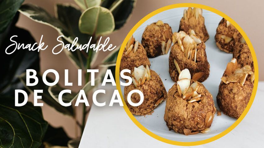 Bolitas de cacao snack sin culpa