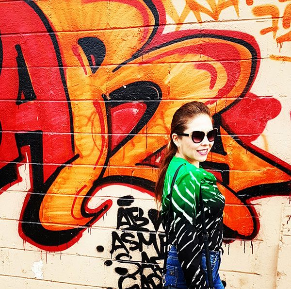 Grafitti, Green color trend, Calvin Klein blouse